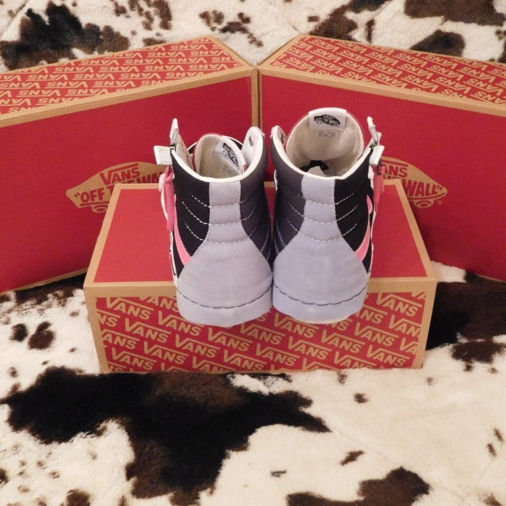 Vans Reissue Sk8-Hi Cap Black/Azalea Pink - Picture 3 of 8